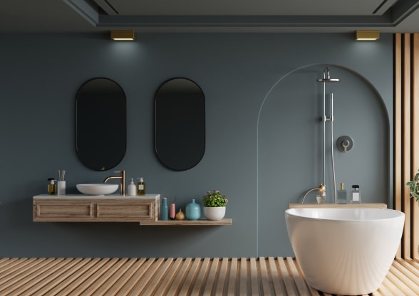 styled bathroom